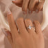 Moissanite 1.0~3.0 Ct Marquise Cut Solitaire White Gold Promise Ring For Women - louilyjewelry