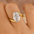 5.5Ct Oval Cut Unique Engagement Ring Travel Rings In Sterling Silver - louilyjewelry