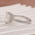 Moissanite 4.0Ct Cushion Cut White Gold Moissanite Diamond Engagement Ring - louilyjewelry