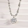 Louily Moissanite Starry Sky Sparkling Round Cut Pendant Necklace - louilyjewelry