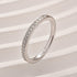 Moissanite 0.5Ct Channel Set Round Cut Wedding Ring In 925 Sterling Silver - louilyjewelry