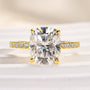Louily Moissanite 3.0 Ct Cushion Cut Engagement Ring For Women - louilyjewelry