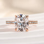 Louily Moissanite 3.0 Ct Cushion Cut Engagement Ring For Women - louilyjewelry