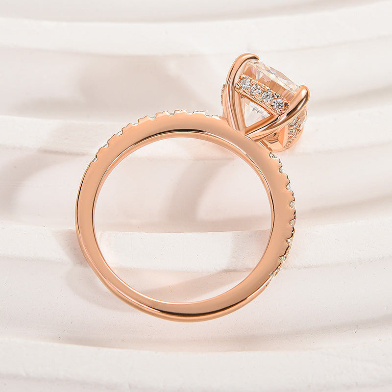 Louily Moissanite 3.0 Ct Cushion Cut Engagement Ring For Women - louilyjewelry