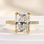 Louily 4.5 Carat Moissanite  Radiant Cut  Engagement Ring - louilyjewelry