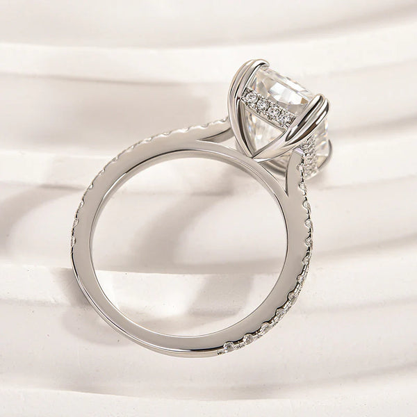 Louily Elegant Radiant Cut Engagement Ring