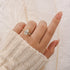 3.0Ct Pear Cut Engagement Ring Travel Ring In Sterling Silver - louilyjewelry
