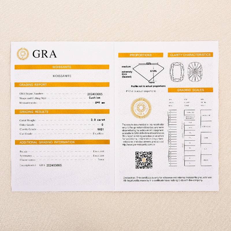 Louily Moissanite 3.0 Ct Cushion Cut Engagement Ring For Women - louilyjewelry