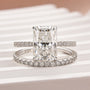 Louily Moissanite 3.5 Carat Radiant Cut Wedding Ring Set - louilyjewelry