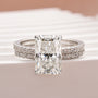 Louily Moissanite 3.5 Carat Radiant Cut Wedding Ring Set - louilyjewelry