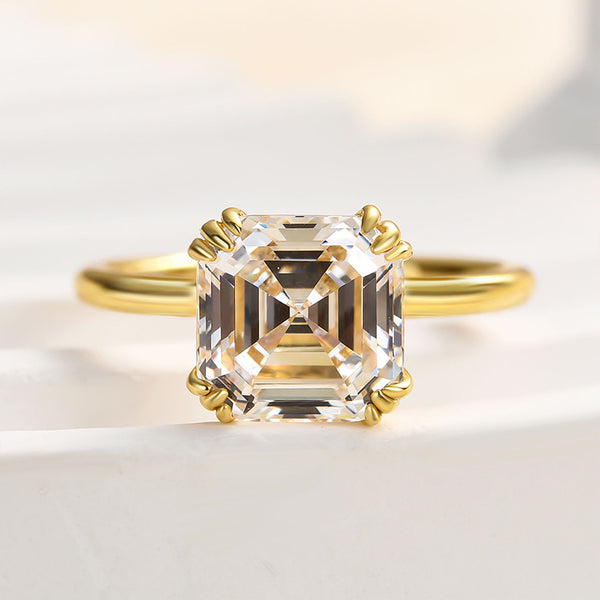 Louily Dainty Asscher Cut Women's Engagement Ring