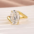 5.5Ct Oval Cut Unique Engagement Ring Travel Rings In Sterling Silver - louilyjewelry
