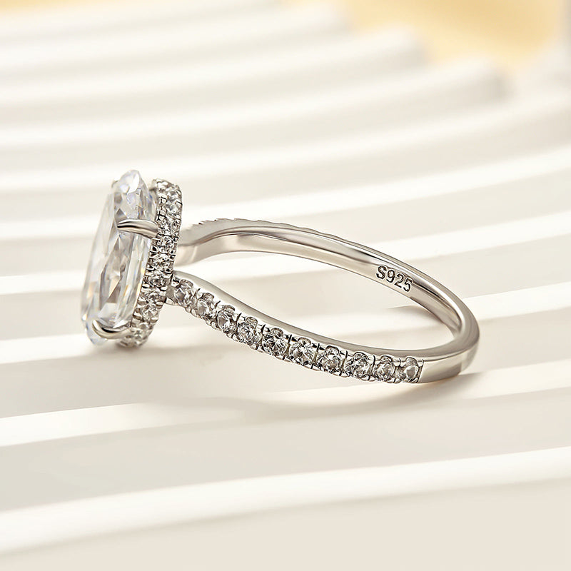 Louily Attractive Oval Cut Engagement Ring - louilyjewelry