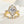 Louily Excellent Yellow Gold Halo Pear Cut Wedding Ring Set