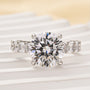 Louily Luxury 4.0Ct Round Cut Engagement Ring - louilyjewelry