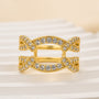 Louily Vintage Round Cut Jacket Wedding Band For Women In Sterling Silver - louilyjewelry