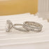 4.5Ct Emerald Cut Wedding Ring Set With Emerald Cut Wedding Band - louilyjewelry