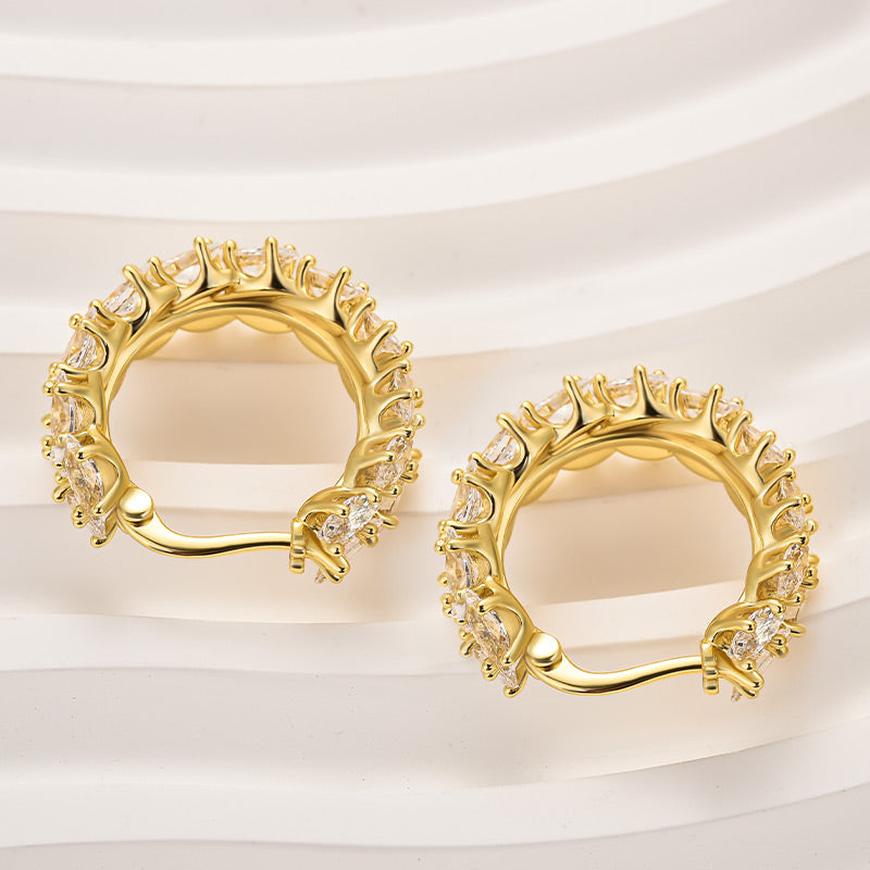 Louily Exquisite Marquise Cut Women's Earrings In Sterling Silver - louilyjewelry