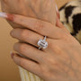Louily Captivating Emerald Cut Engagement Ring - louilyjewelry