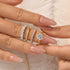 4PC 2.0Ct Round Cut Wedding Ring Set With Classic Wedding Bands - louilyjewelry