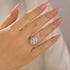 4.5Ct Oval Cut Twist Engagement Ring Travel Rings In Sterling Silver - louilyjewelry