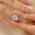 4.5Ct Oval Cut Twist Engagement Ring Travel Rings In Sterling Silver - louilyjewelry