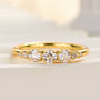 Louily Chic Yellow Gold Asscher Cut Wedding Band - louilyjewelry