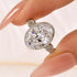 4.5Ct Oval Cut Twist Engagement Ring Travel Rings In Sterling Silver - louilyjewelry