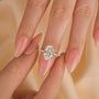 4.0Ct Oval Cut Engagement Ring Promise Ring For Her In Sterling Silver - louilyjewelry