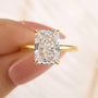 Louily Classic 4.5 Carat Radiant Cut Simulated Diamond Engagement Ring/Wedding Set - louilyjewelry