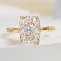 Louily Exclusive Crushed Ice Radiant Cut Simulated Diamond Engagement Ring - louilyjewelry