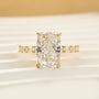 5.5Ct Emerald Cut Hidden Halo Engagement Ring Travel Ring In Sterling Silver - louilyjewelry