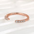 Louily Dainty Open Wedding Band In Sterling Silver - louilyjewelry