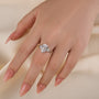 Louily Pear Cut Simulated Diamond Engagement Ring In Sterling Silver - louilyjewelry