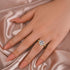 Louily Moissanite Dazzling 4.0 Carat Round Cut Yellow Gold Wedding Ring Set - louilyjewelry