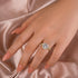 Louily Moissanite Dazzling 4.0 Carat Round Cut Yellow Gold Wedding Ring Set - louilyjewelry