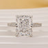Classic 5.0Ct Radiant Cut Engagement Ring Travel Ring In Sterling Silver - louilyjewelry