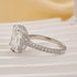 Classic 5.0Ct Radiant Cut Engagement Ring Travel Ring In Sterling Silver - louilyjewelry