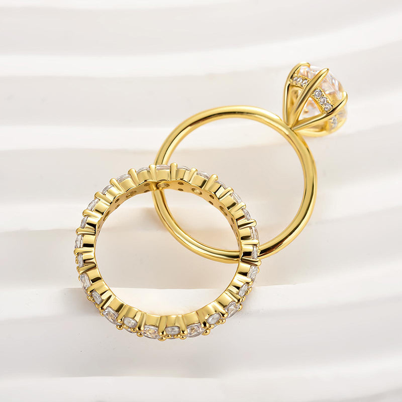 Louily Special 3.0Ct Marquise Cut Wedding Set - louilyjewelry