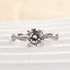 Louily 1.25 Carat Twist Round Cut Engagement Ring In Sterling Silver - louilyjewelry