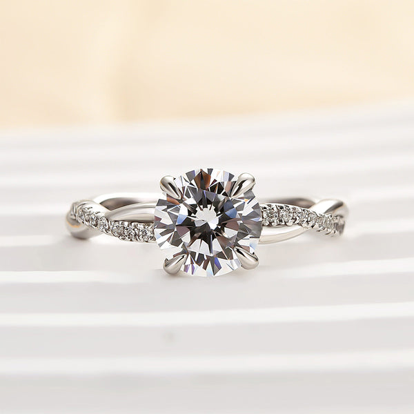 Louily Classic Yellow Gold Cushion Cut Bridal Ring Set In Sterling Silver
