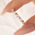 Elegant Marquise Cut Half Wedding Band In Sterling Silver - louilyjewelry