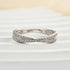 Louily  X Criss Cross Wedding Band For Women In Sterling Silver - louilyjewelry