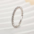 White gold 1Ct round cut full eternity wedding band