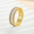Louily Stunning Emerald Cut Women's Wedding Band In Sterling Silver - louilyjewelry