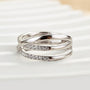 Louily Three Layer Cross Wedding Band - louilyjewelry
