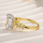 Louily Unique 4.5 Carat Radiant Cut Yellow Gold Engagement Ring - louilyjewelry