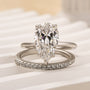 Louily Excellent 3.5Ct Pear Cut Wedding Ring Set In Sterling Silver - louilyjewelry