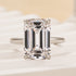 Louily 5.0Ct Emerald Cut Engagement Ring For Women - louilyjewelry