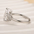 Louily Pear Cut Simulated Diamond Engagement Ring In Sterling Silver - louilyjewelry